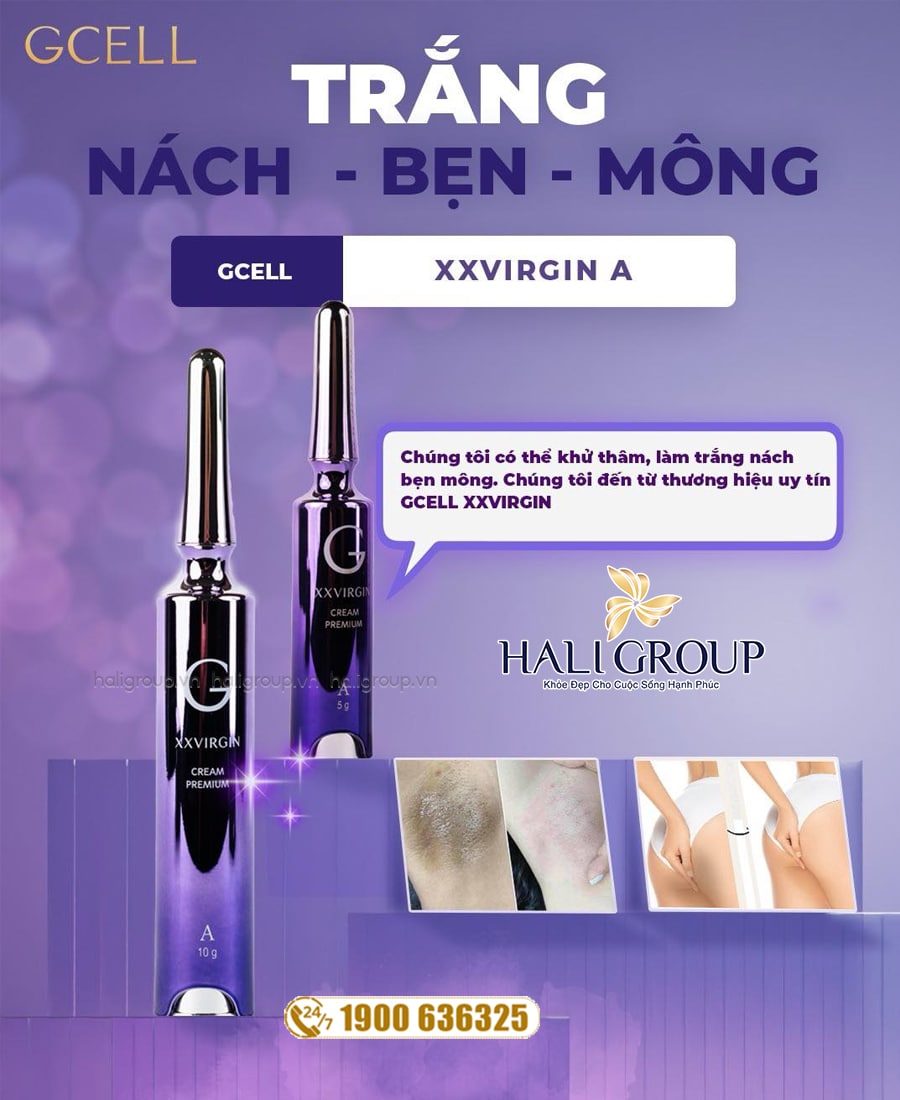 Kem Làm Hồng Nách, Bẹn, Mông GCELL XX VIRGIN A Hàn Quốc