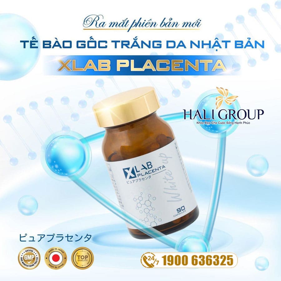 viên uống trắng da tế bào gốc xlab placenta