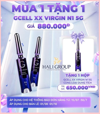 Khuyến mãi Kem Hồng Nhũ Hoa Cao Cấp GCELL XX VIRGIN N1