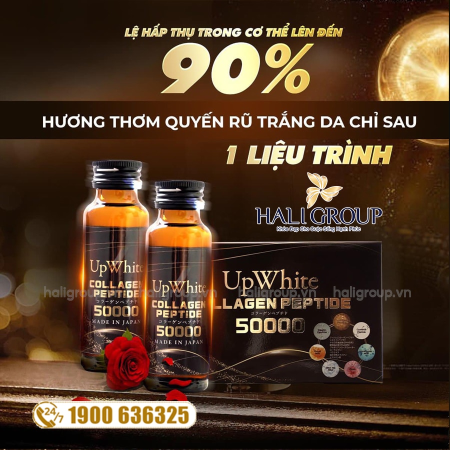 Nước hàm hương Up White Collagen Peptide 50000 Nhật Bản