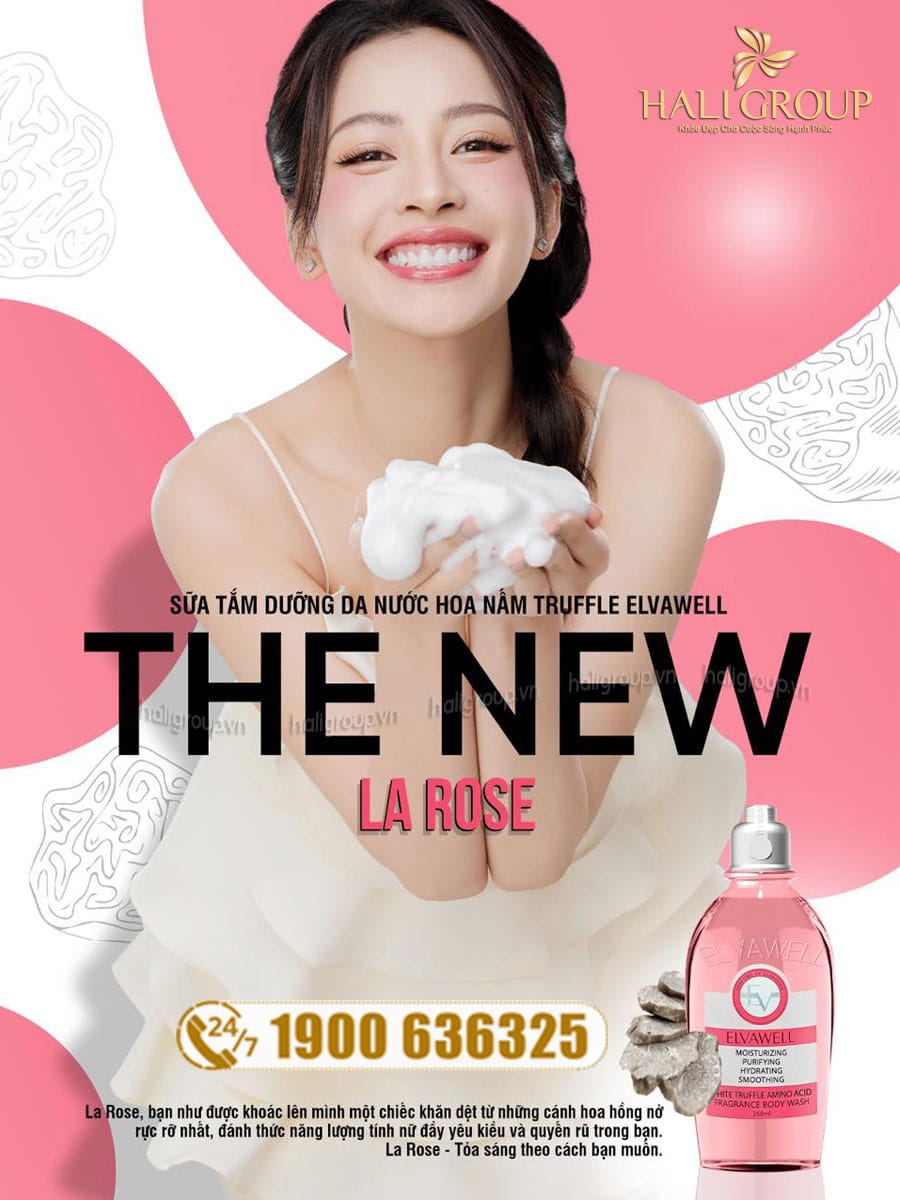 Sữa Tắm Dưỡng Ẩm White Truffle Amino Acid Elvawell - La Rose