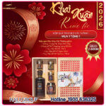 Hộp Quà Tết Phú Quý Cát Tường Kim Cương Vàng