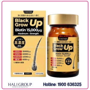 viên uống mọc tóc eikenbi black grow up maximum biotin 15000μg