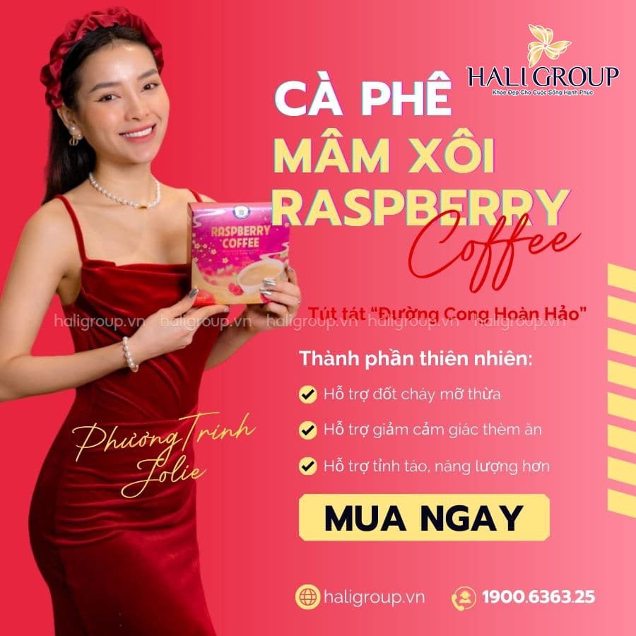 công dụng cà phê mâm xôi raspberry coffee