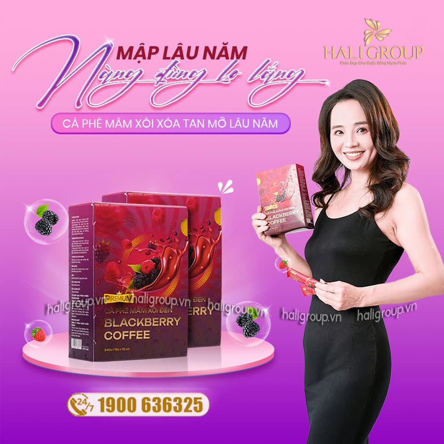 Cà Phê Mâm Xôi Đen Blackberry Coffee - Cà Phê Hỗ Trợ Giảm Cân