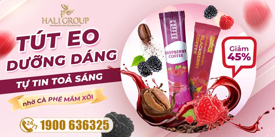 Cà Phê Mâm Xôi Đen Blackberry Coffee - Cà Phê Hỗ Trợ Giảm Cân