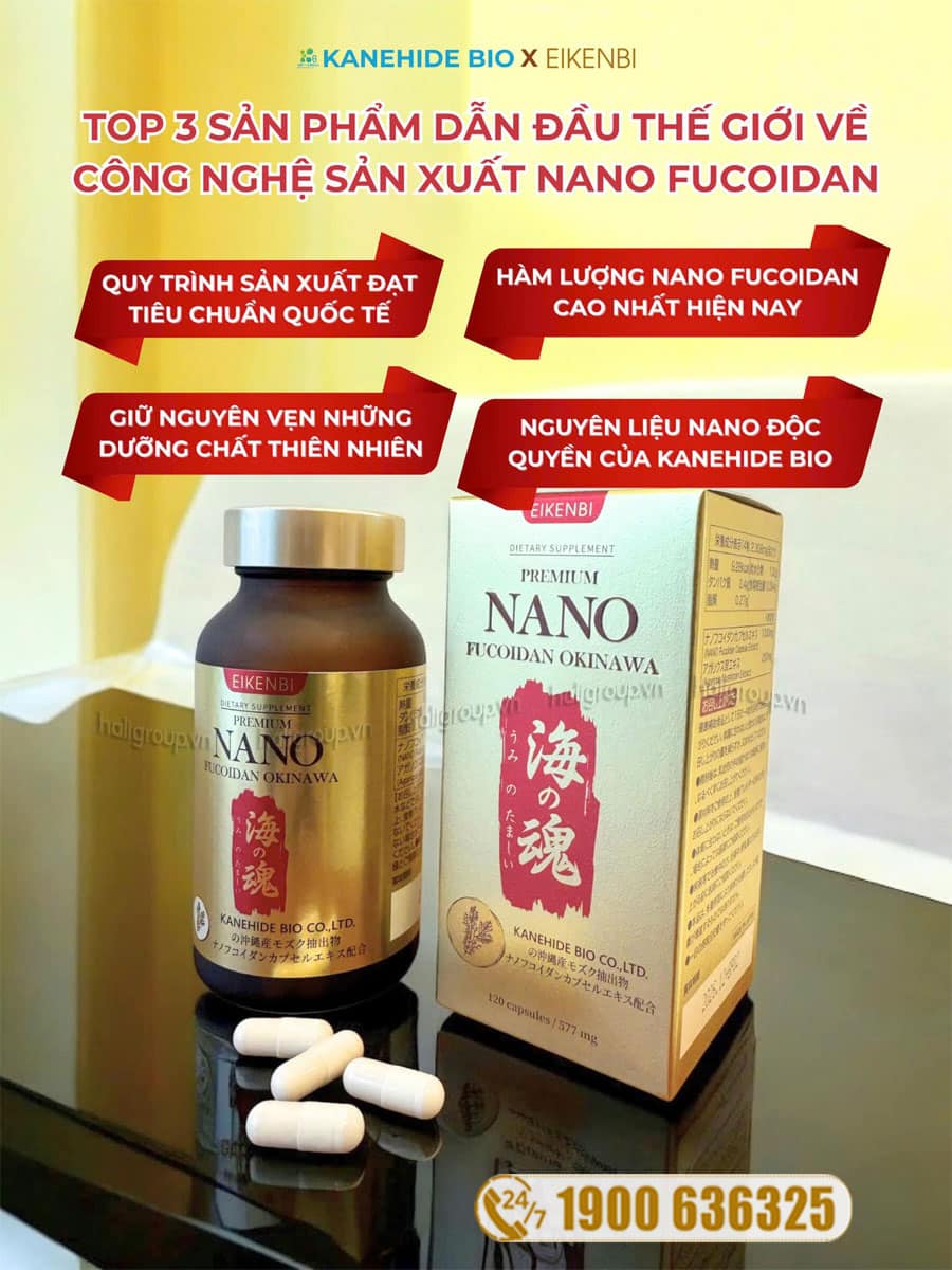 Viên Uống Nano Fucoidan Okinawa Premium Eikenbi