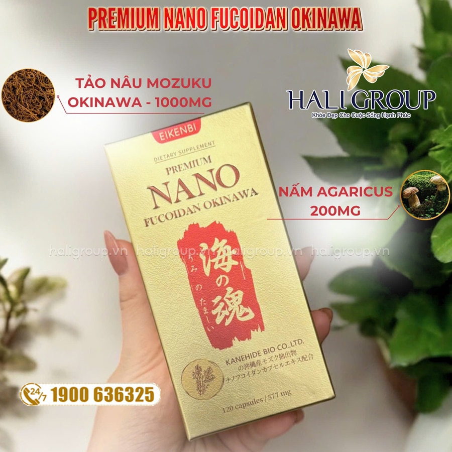 thành phần Viên Uống Nano Fucoidan Okinawa Premium Eikenbi