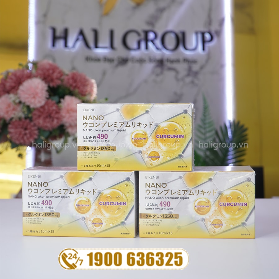 Nước Nghệ Nano Ukon Premium Liquid Eikenbi Nhật Bản