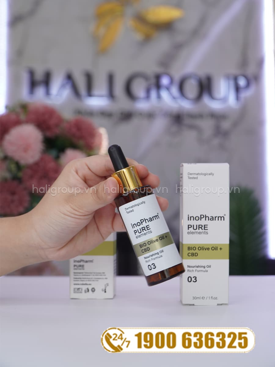 Tinh Chất Làm Dịu, Dưỡng Ẩm & Giảm Nếp Nhăn Inopharm Bio Olive Oil + CBD