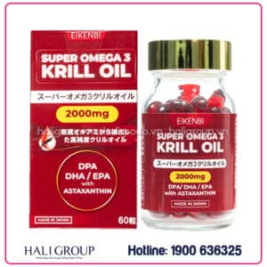 viên dầu nhuyễn thể super omega 3 krill oil eikenbi nhật bản