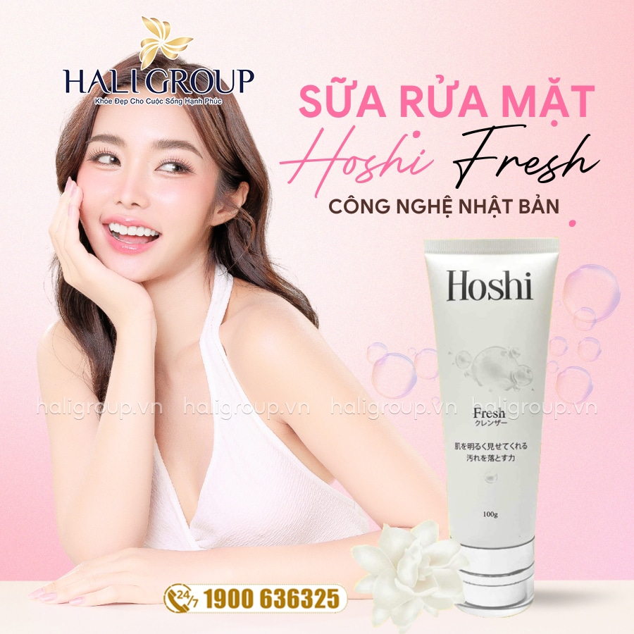sữa rửa mặt fresh hoshi nhật bản mới