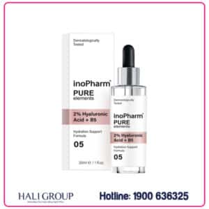 Hình đại diện Tinh Chất Làm Dịu, Dưỡng Ẩm & Căng Mọng Da Inopharm 2% Hyaluronic Acid + Vitamin B5 Serum - Da có dấu hiệu nếp nhăn và vết chân chim.