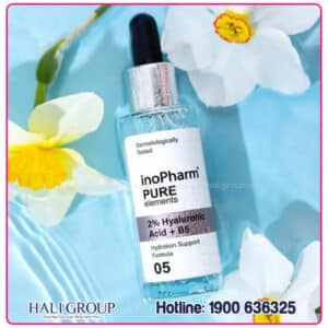 Hình đại diện Tinh Chất Làm Dịu, Dưỡng Ẩm & Căng Mọng Da Inopharm 2% Hyaluronic Acid + Vitamin B5 Serum - Da có dấu hiệu nếp nhăn và vết chân chim.