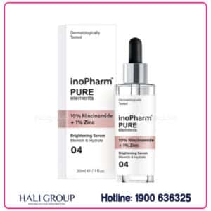 Tinh Chất Dưỡng Ẩm, Giảm Mụn & Sáng Da Inopharm 10% Niacianamide & 1% Zin C Serum