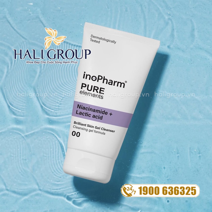 Gel Rửa Mặt Dưỡng Ẩm & Sáng Da Inopharm Brilliant Skin Gel Cleanser Bulgaria