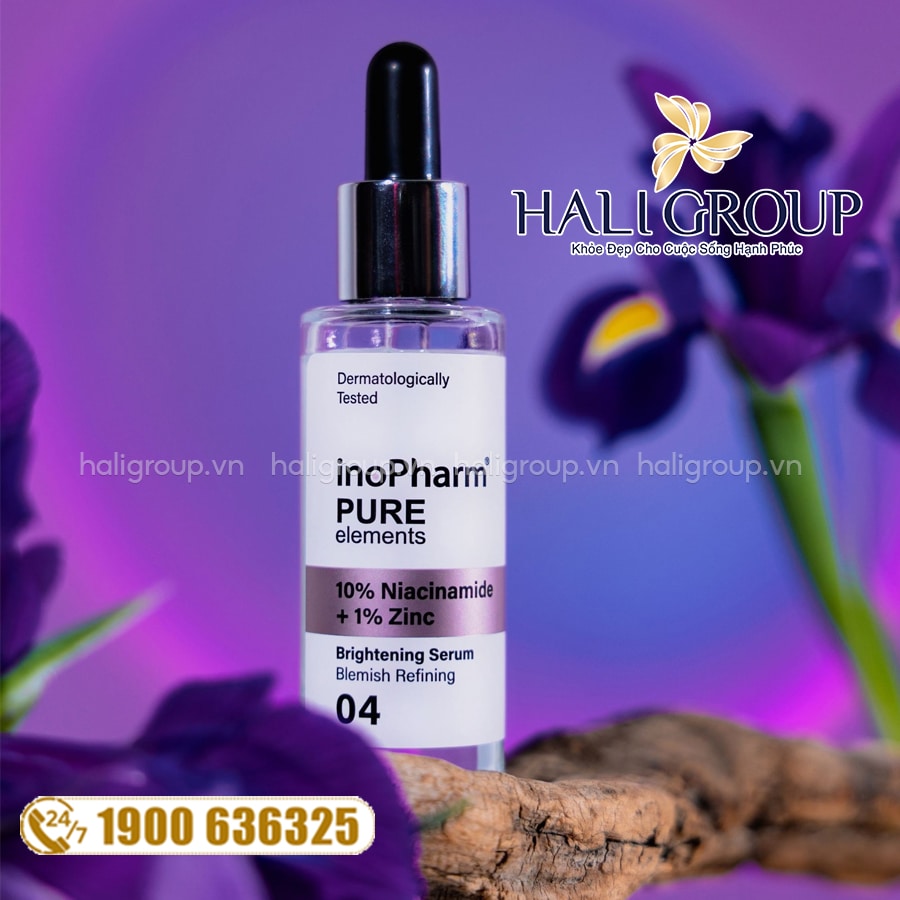 Tinh Chất Dưỡng Ẩm, Giảm Mụn & Sáng Da Inopharm 10% Niacianamide & 1% Zin C Serum Bulgaria