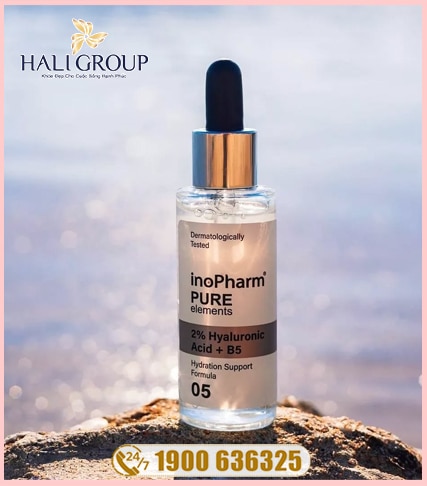 Hình Khuyến Mãi Tinh Chất Làm Dịu, Dưỡng Ẩm & Căng Mọng Da Inopharm 2% Hyaluronic Acid + Vitamin B5 Serum - Da có dấu hiệu nếp nhăn và vết chân chim.