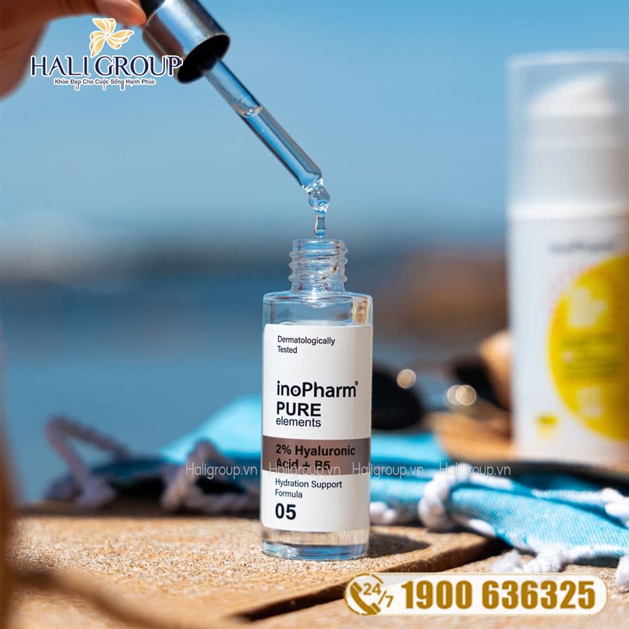 Tinh Chất Làm Dịu, Dưỡng Ẩm & Căng Mọng Da Inopharm 2% Hyaluronic Acid + Vitamin B5 Serum - Da có dấu hiệu nếp nhăn và vết chân chim.