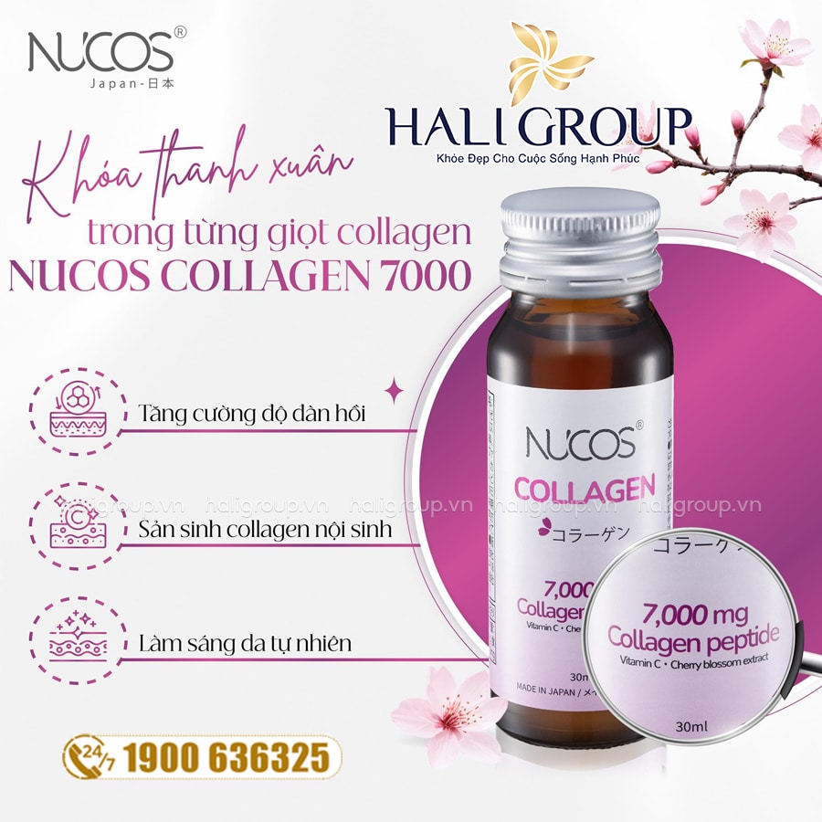 công dụng Nước Uống Nucos Collagen 7000 Nhật Bản