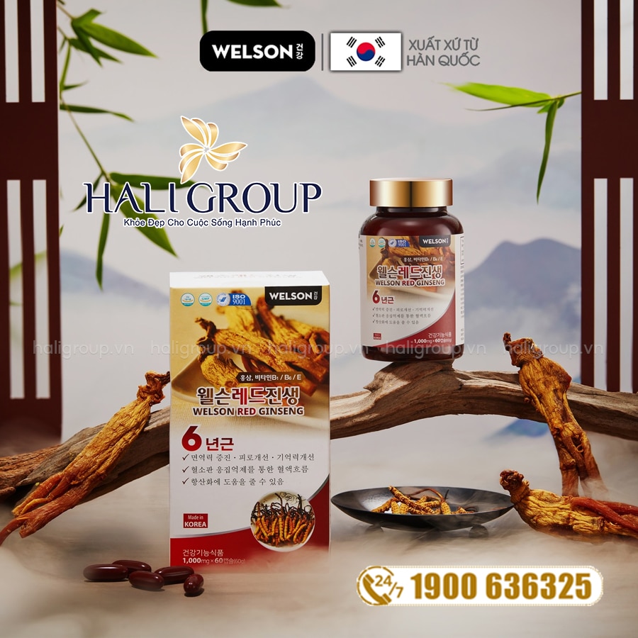 công dụng Viên Uống Hồng Sâm Đông Trùng Hạ Thảo Welson Red Ginseng