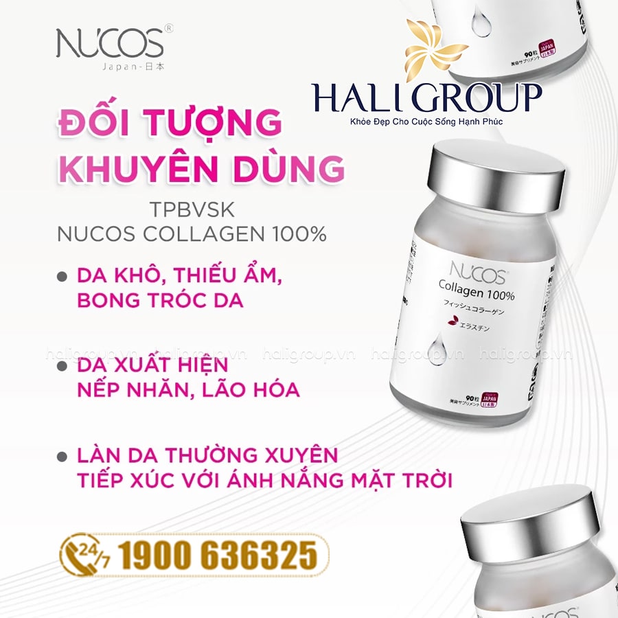 đối tượng sử dụng Viên Uống Nucos Collagen 100% Nhật Bản