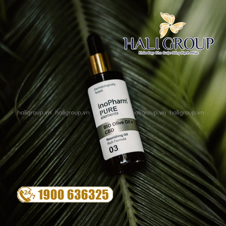 Tinh Chất Làm Dịu, Dưỡng Ẩm & Giảm Nếp Nhăn Inopharm CBD + Bio Olive Oil