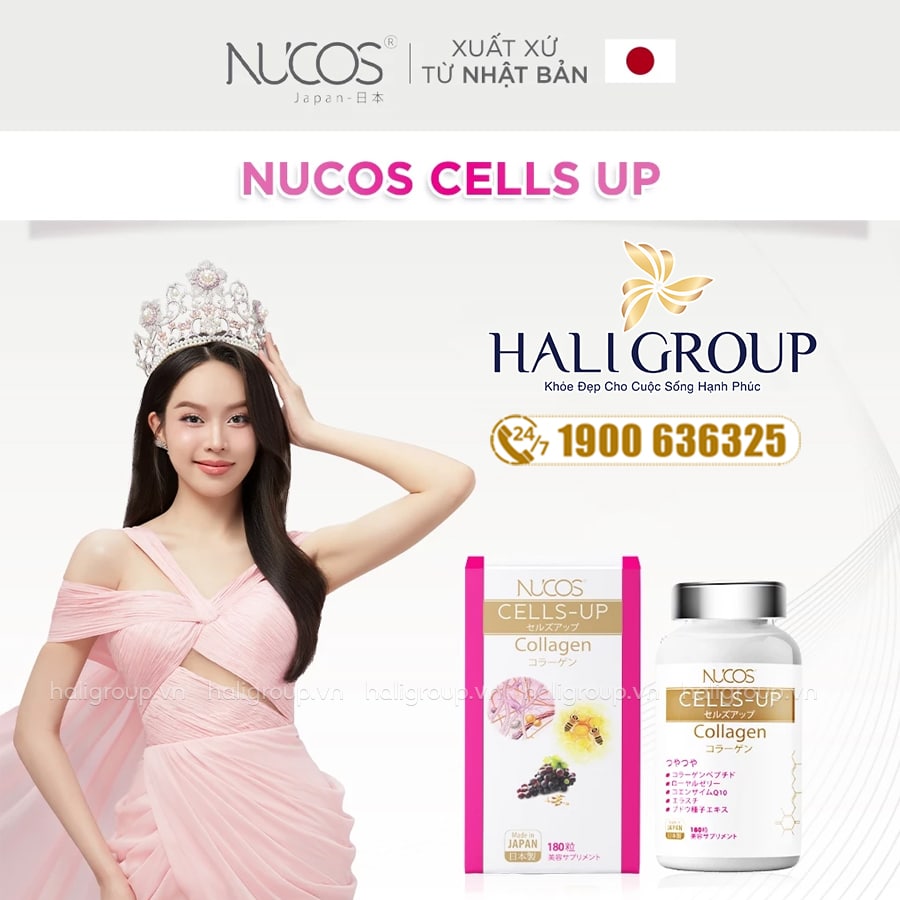 Viên Nucos Cells Up Collagen Nhật Bản
