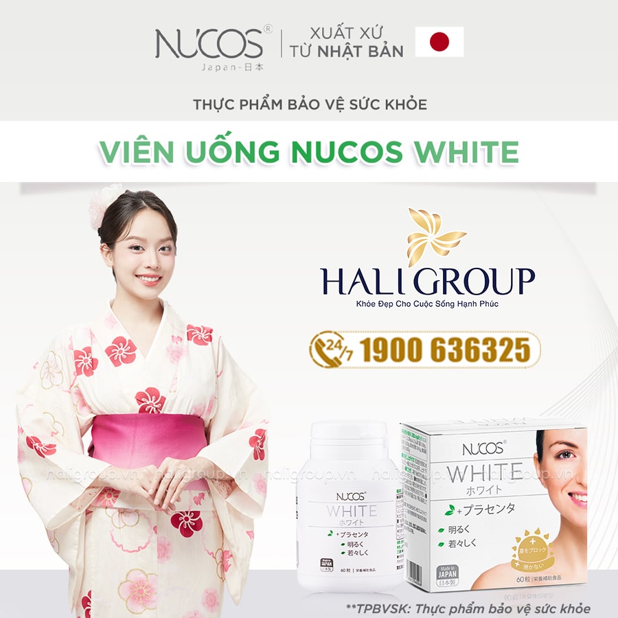viên uống sáng da nucos white