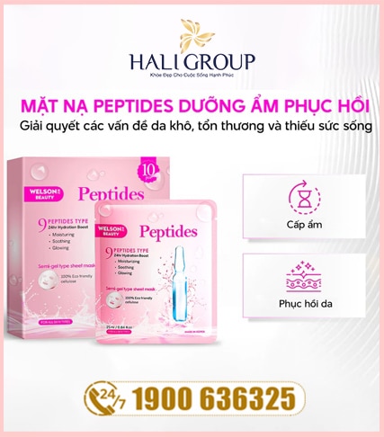Hình khuyến mãi Mặt Nạ Cấp Ẩm Welson Beauty Peptides Mask