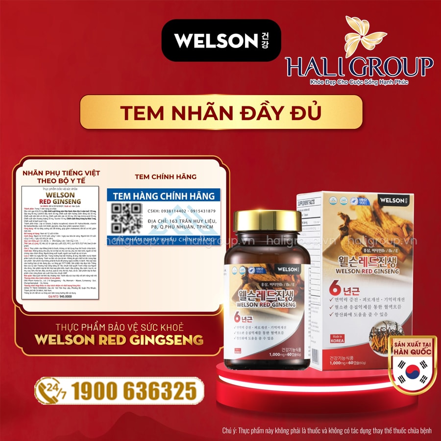 review Viên Uống Hồng Sâm Đông Trùng Hạ Thảo Welson Red Ginseng
