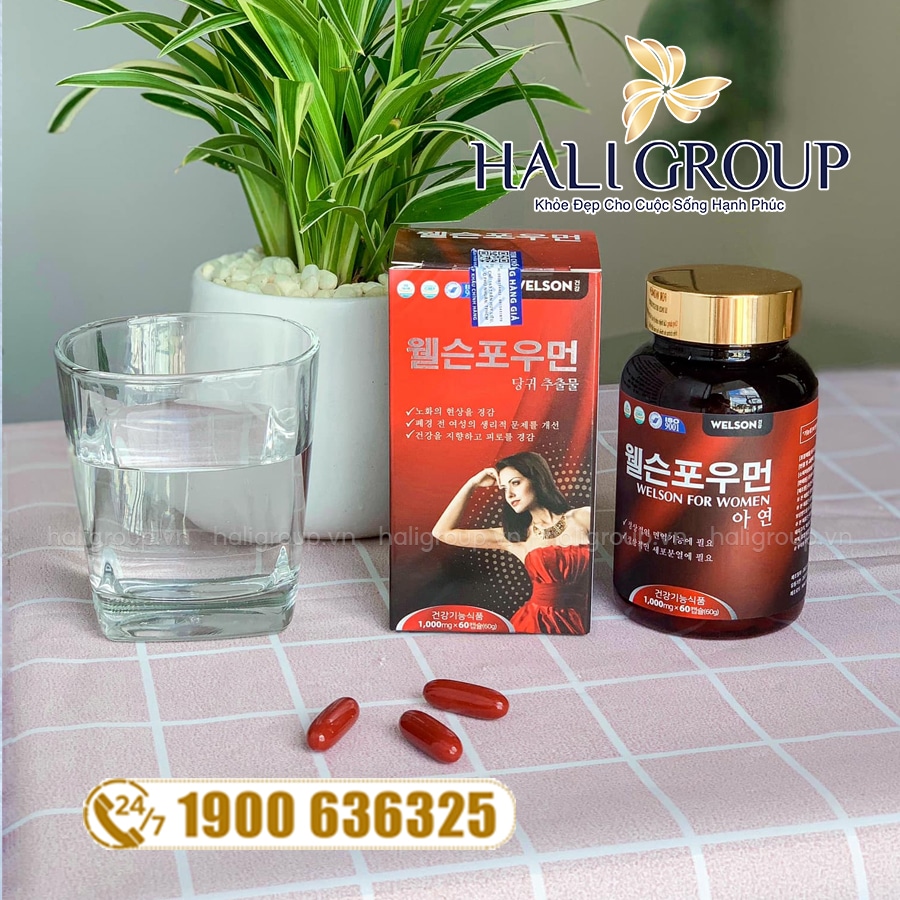 thành phần Viên Uống Welson For Women – Hỗ Trợ Tăng Cường Sinh Lý Nữ