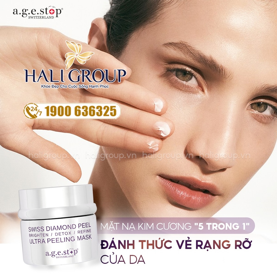 Mặt Nạ Kim Cương Agestop Swiss Diamond Peeling Mask Thụy Sĩ