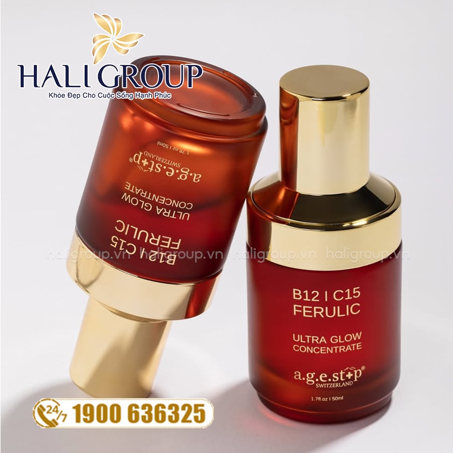 Tinh Chất B12|C15 + Ferulic Concentrate Agestop Thụy Sĩ