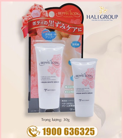 Beppin Body Virgin White Serum Miccosmo - Serum Dưỡng Chuyên Biệt Cho Vùng Da Nhạy Cảm Như Nhũ Hoa, Bikini
