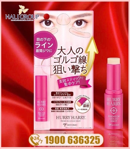 Thỏi Serum Collagen Dưỡng Da Vùng Mắt Hurry Harry Premium Golgo Shot Miccosmo