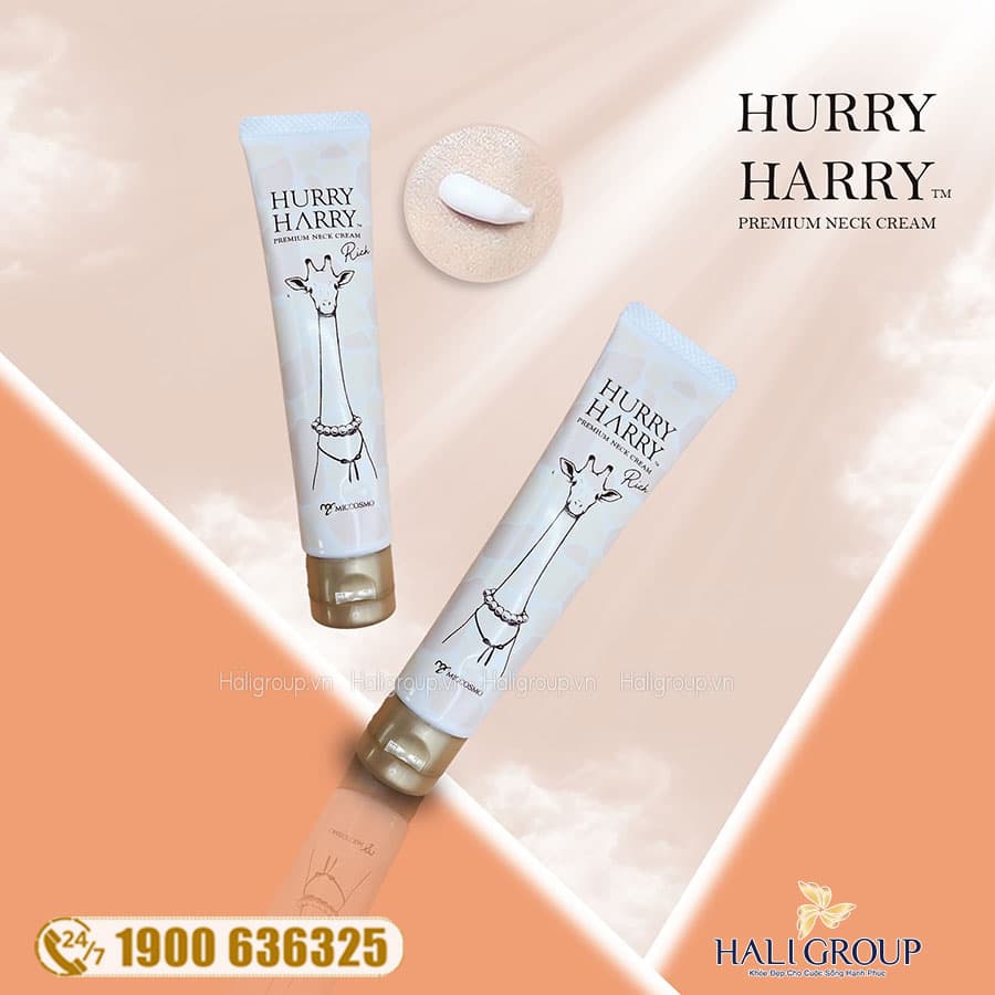 Kem Dưỡng Vùng Cổ Hurry Harry Premium Neck Cream Miccosmo