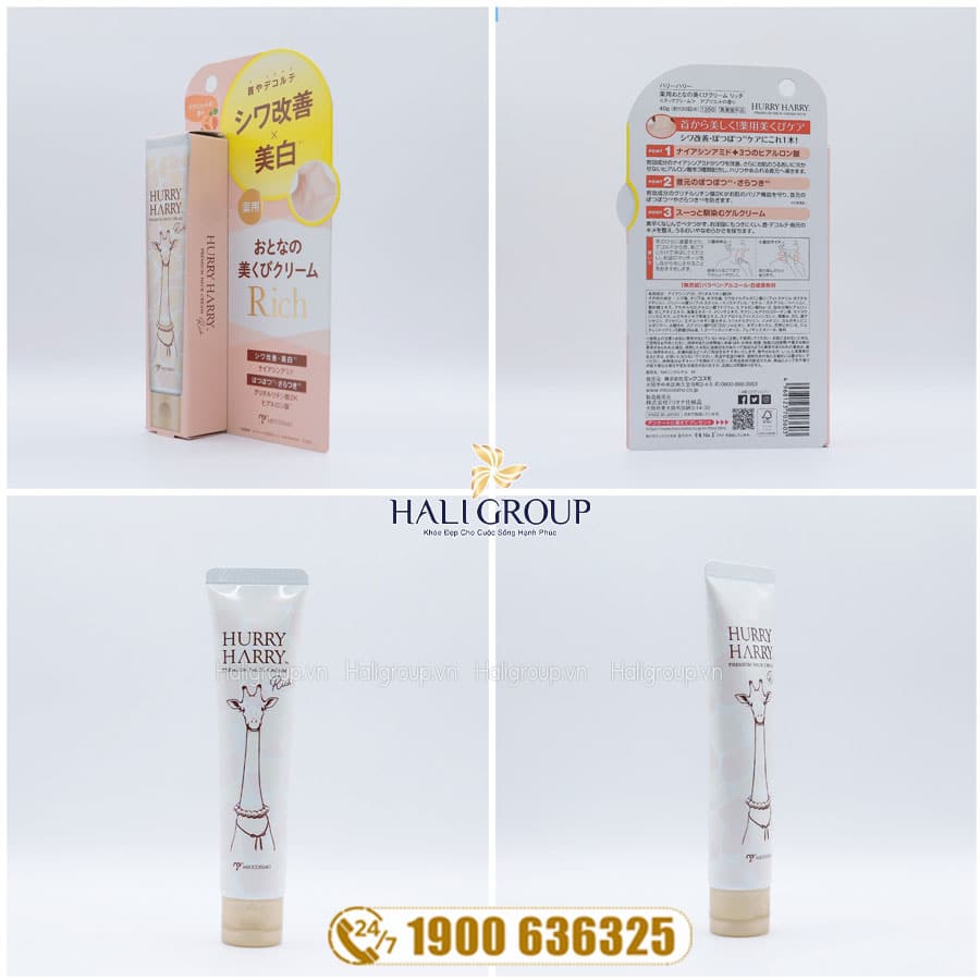 Kem Dưỡng Vùng Cổ Hurry Harry Premium Neck Cream Miccosmo