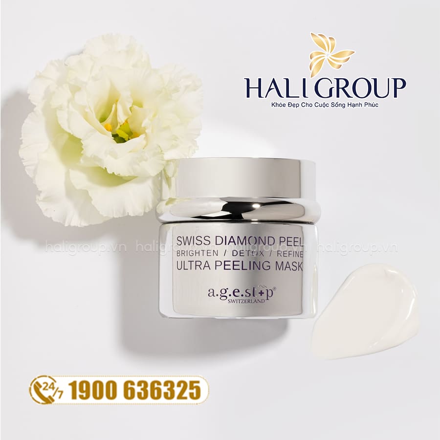 thành phần Mặt Nạ Kim Cương Agestop Swiss Diamond Peeling Mask