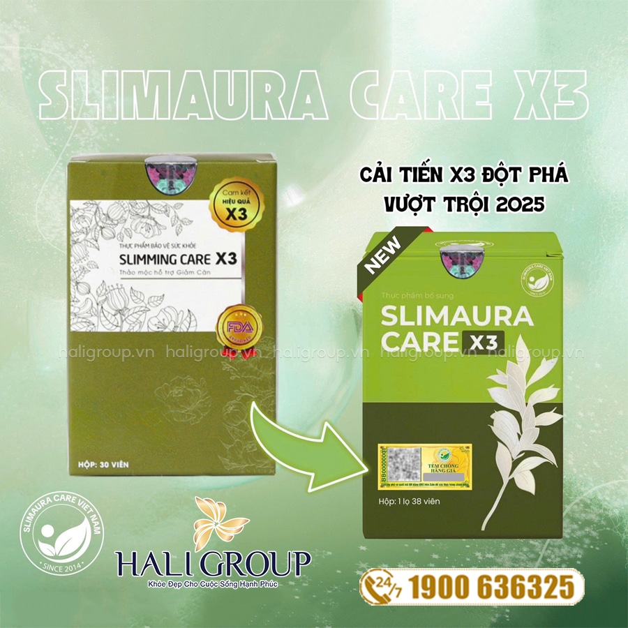Viên Uống SlimAura Care X3 phiên bản cải tiến