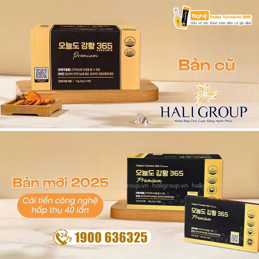 cách dùng Tinh Nghệ Nano Today Turmeric 365 Premium Hàn Quốc Mẫu Mới (32 tuýp)