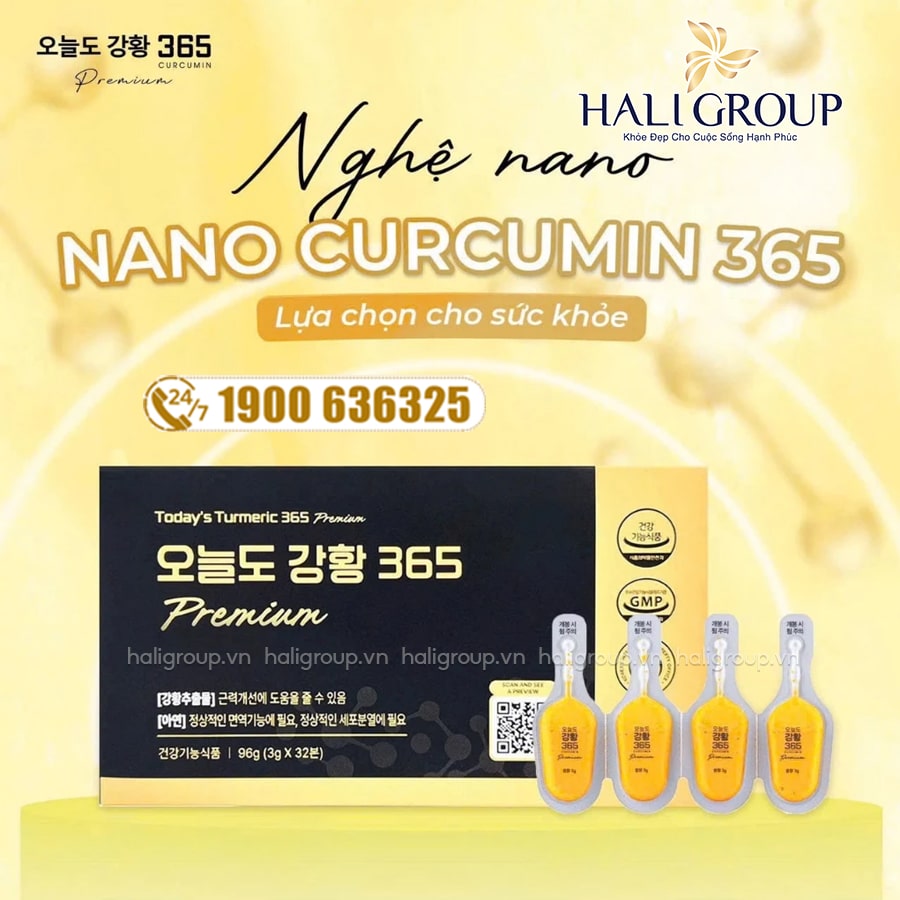 Nghệ Nano Today Turmeric 365 Premium Hàn Quốc Mẫu Mới (32 tuýp)