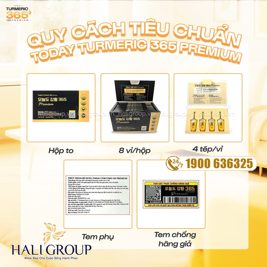 review bao bì Tinh Nghệ Nano Today Turmeric 365 Premium Hàn Quốc Mẫu Mới (32 tuýp)