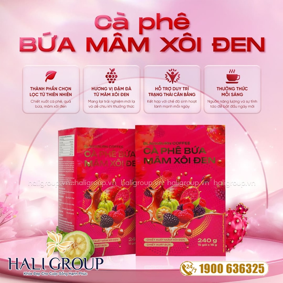 công dụng Cà Phê Bứa Mâm Xôi Đen BlackBurn Coffee