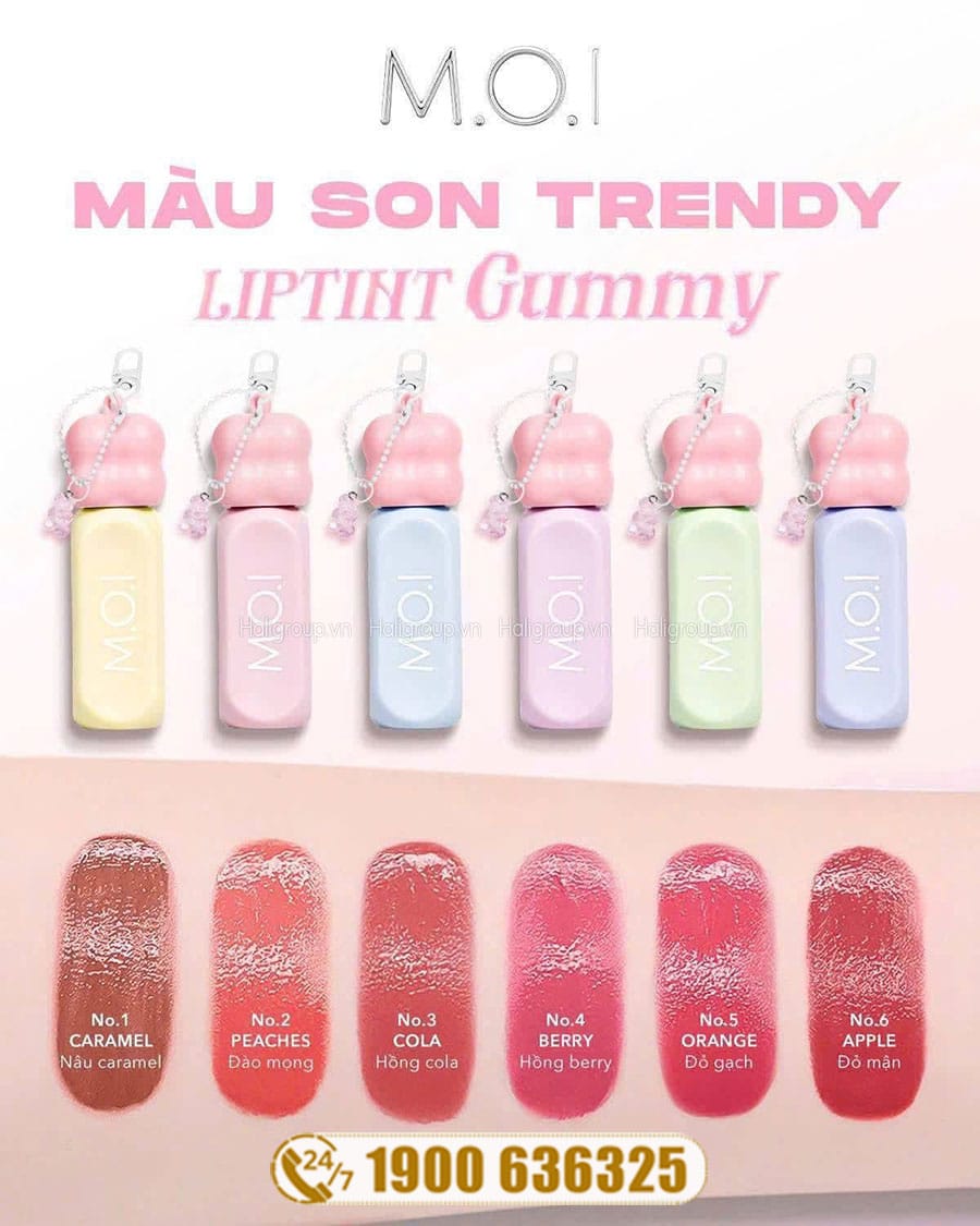 Son Tint Bóng Gummy Lip Tint M.O.I