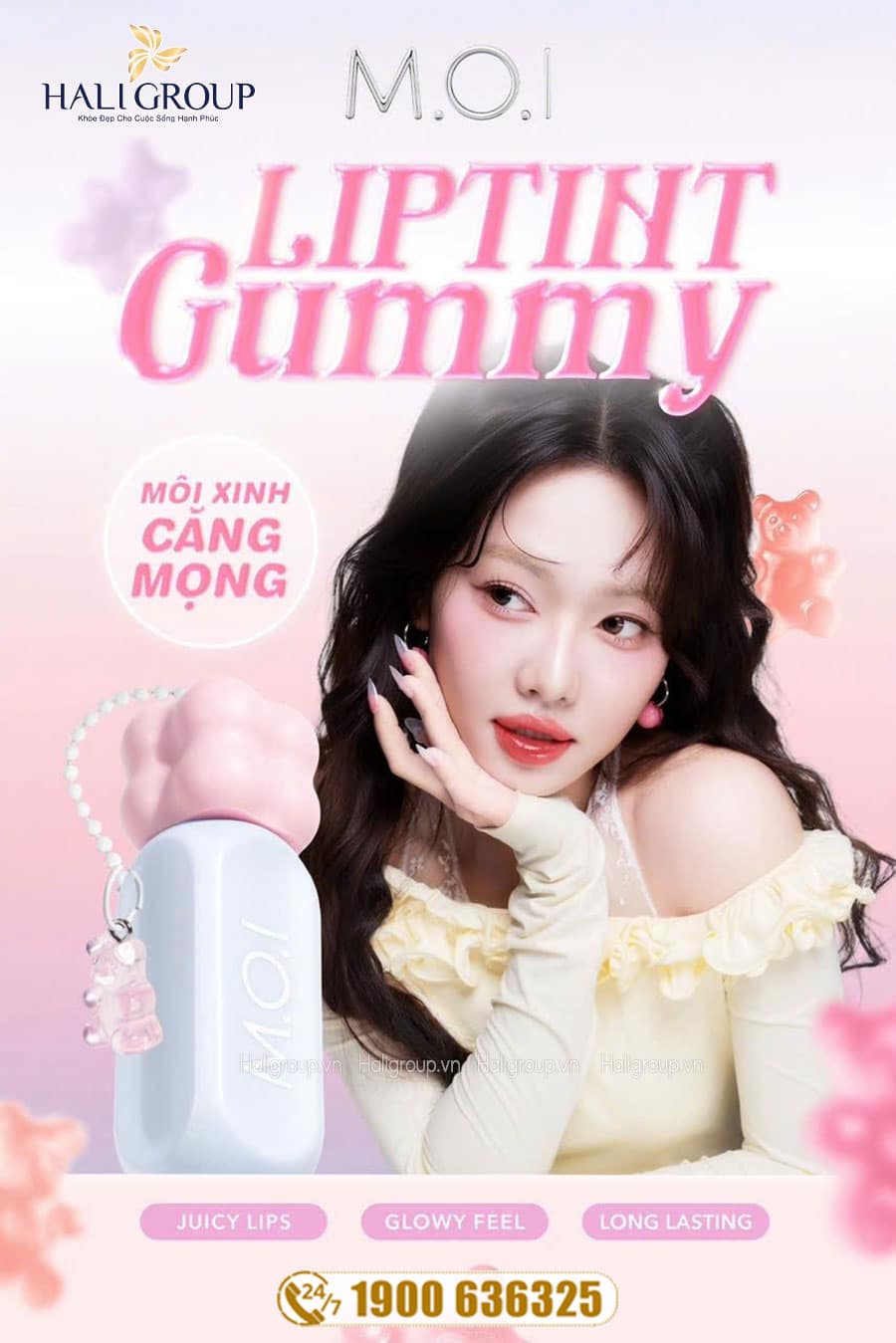 Son Tint Bóng Gummy Lip Tint M.O.I
