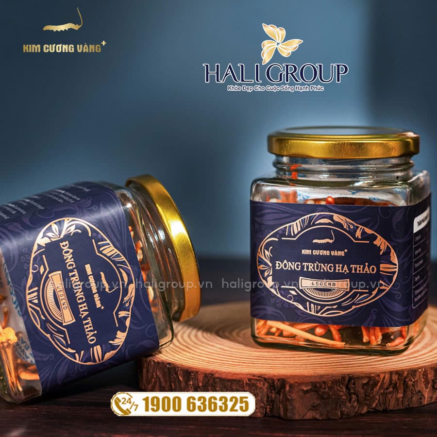 Đông Trùng Hạ Thảo Legend Kim Cương Vàng 20gram