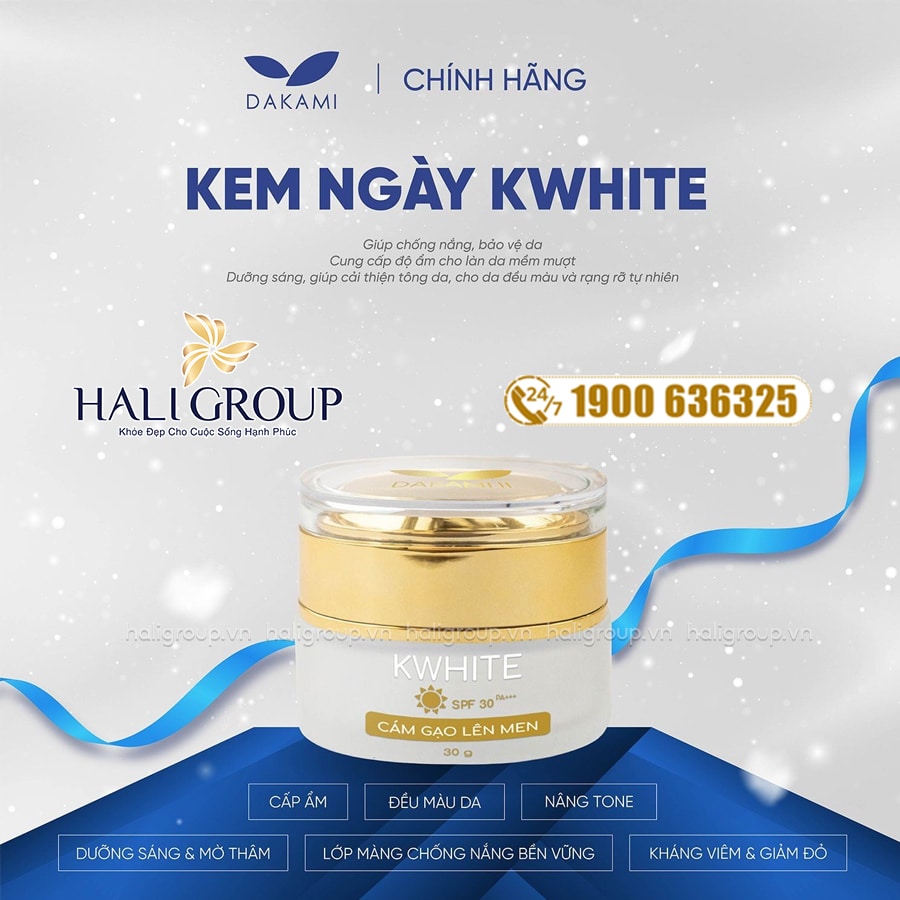 công dụng Kem Ngày Dakami II KWhite