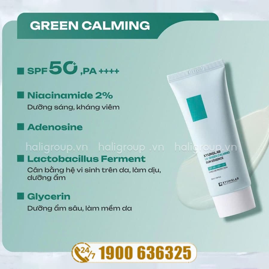 Thành phần Kem Chống Nắng Nâng Tone UV Green Calming KyungLab