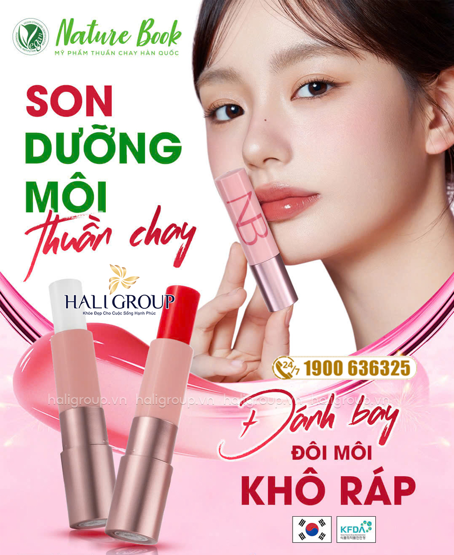 công dụng Son Dưỡng Thuần Chay The Nature Book Carecell Vegan Lipbalm